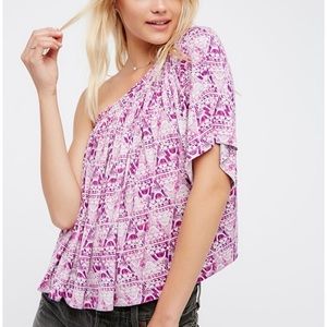 Free people one shoulder top size small